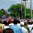 (2001-05) Kuba 06005 - Havanna - Der Demonstrationszug auf der Avenida de los Presidentes