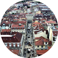Lissabon im Juli 2001 - Streetlife